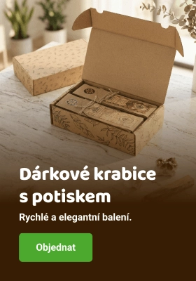 Dárková krabice s potiskem