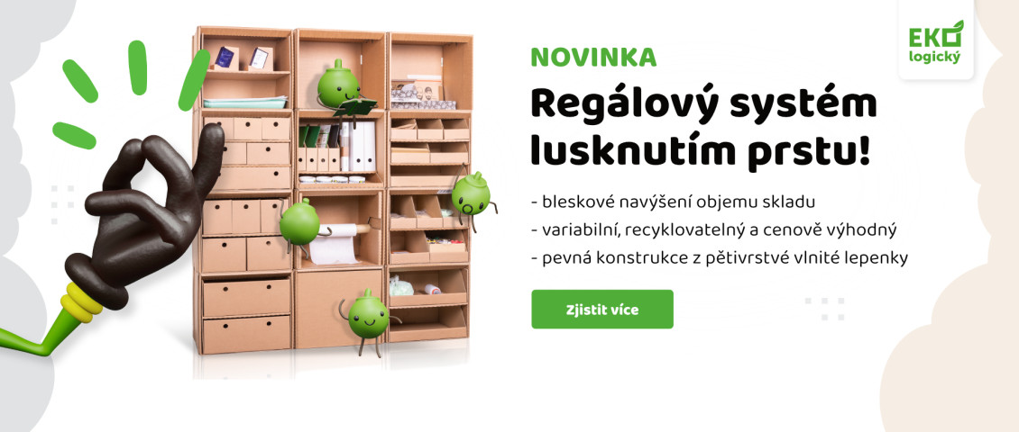 Regál z vlnité lepenky