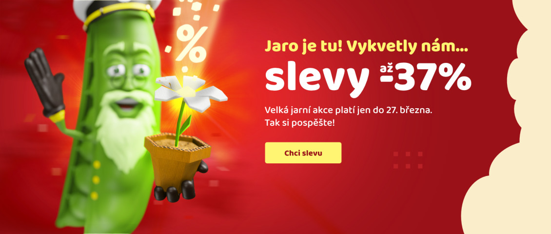 Jaro přináší slevy až -37%