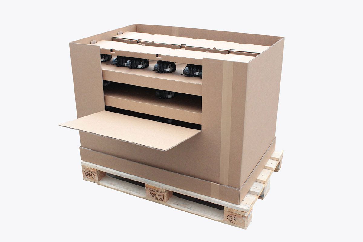 Kartonový box pro balení dílů automotive