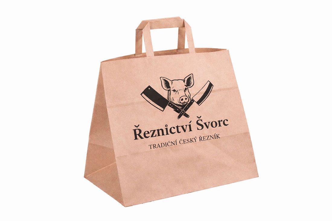 Papírová taška s potiskem