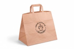 široká papírová taška s vlastním potiskem