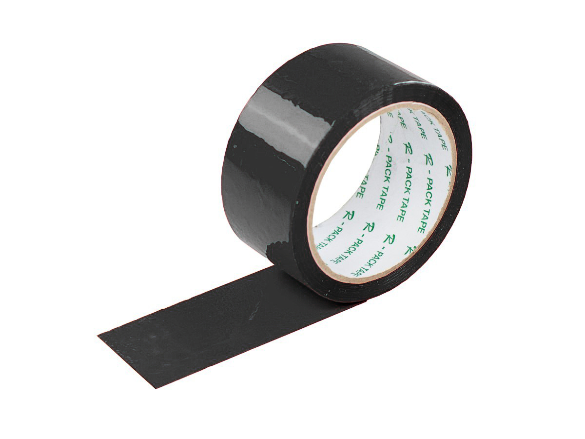 6 ks - Barevná lepící páska 50x66 černá