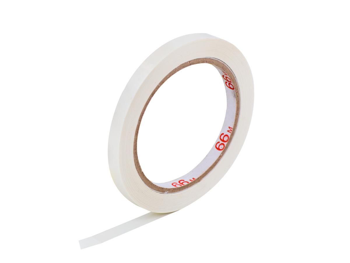 16 ks - Barevná lepící páska PVC 9x66 bílá