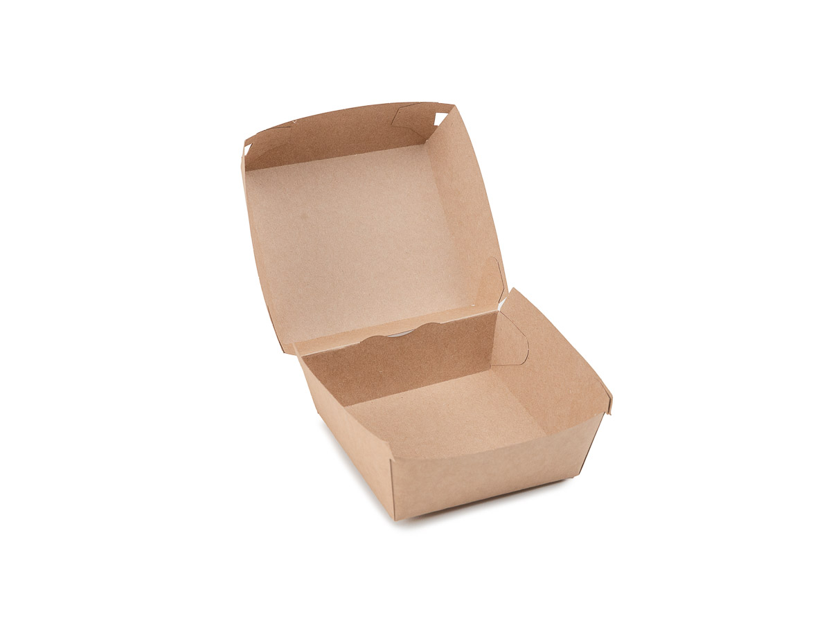200 ks - Burger box papírový, 115x115x78 mm