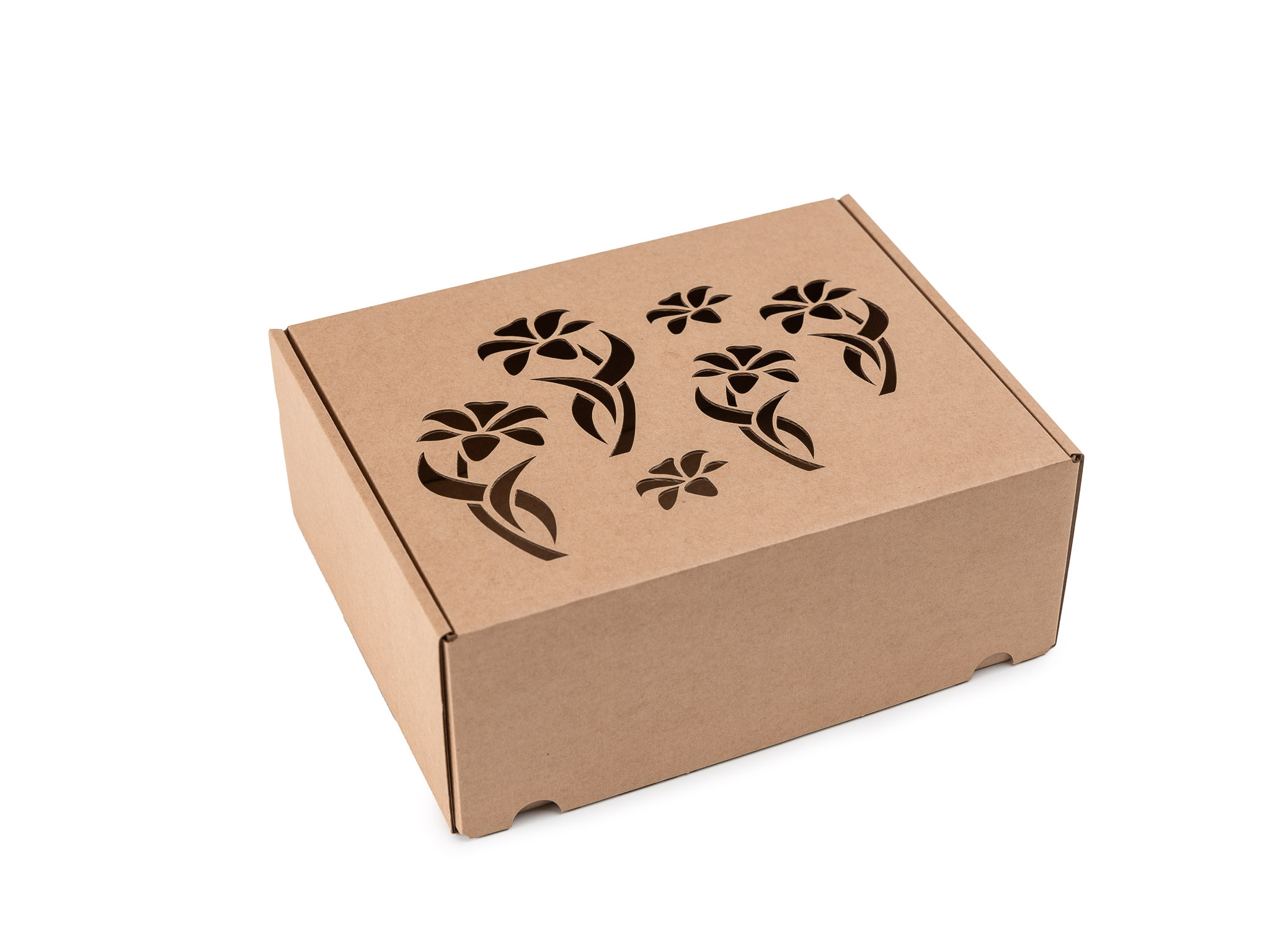 20 ks - Dárková krabice s motivem květů 250x200x100