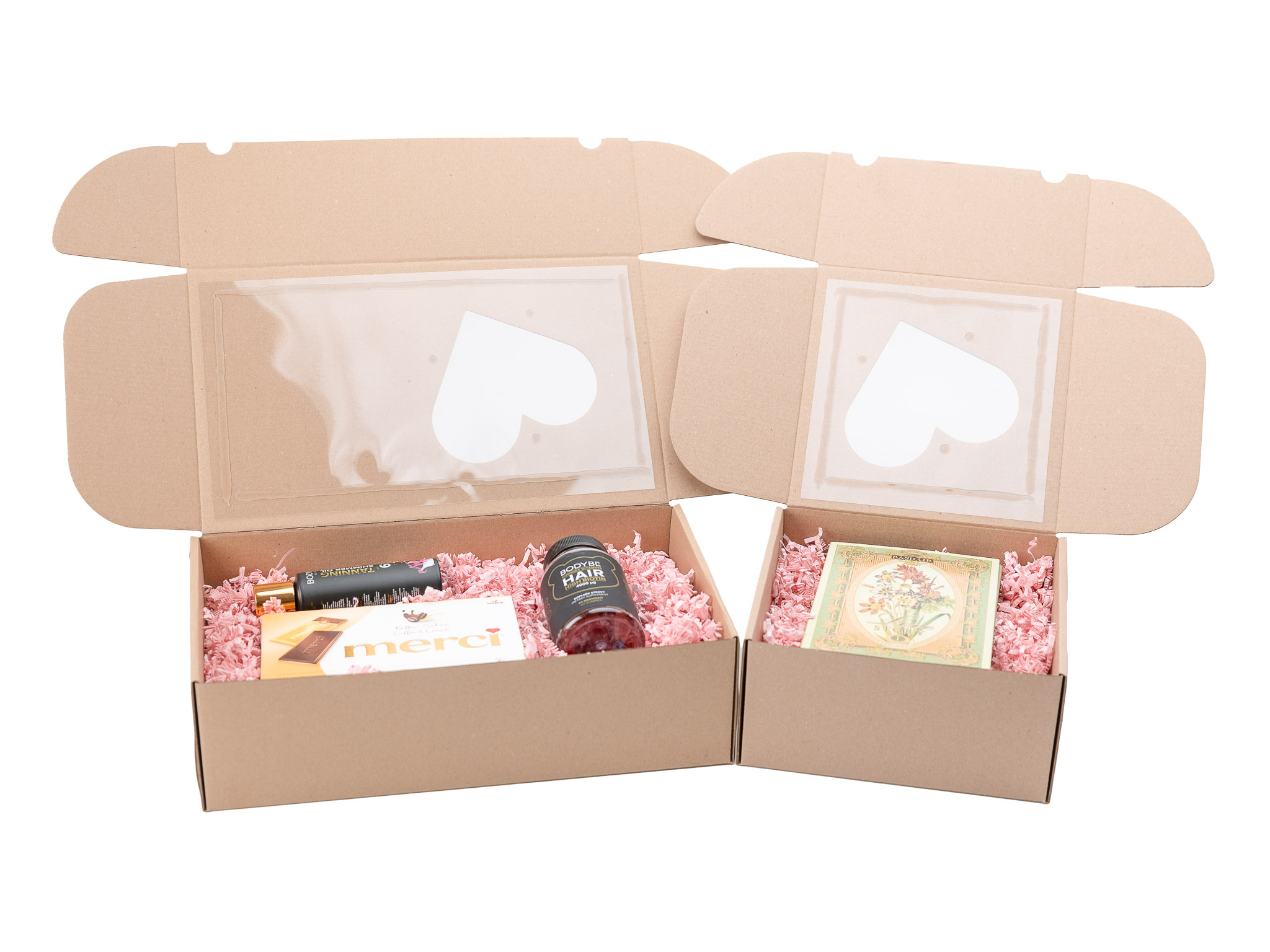 Dárkový set - 25ks velké krabice se srdcem + 2ks Sizzle Pink 1,25kg