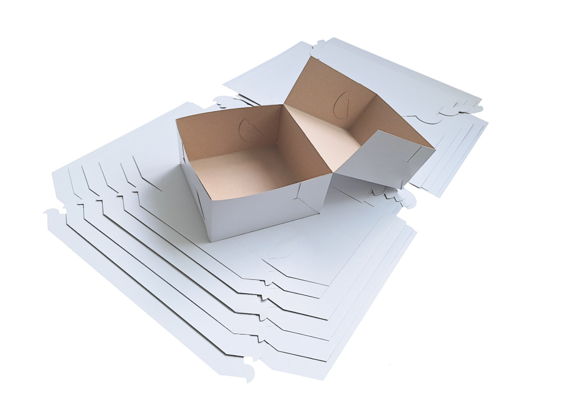 50 ks - Dortová krabice bílá 180x180x90mm