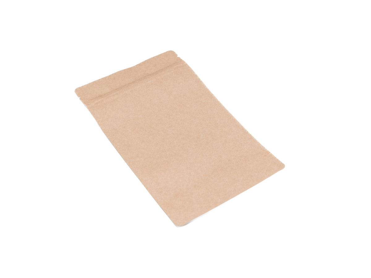 100 ks - Doypack sáček bez okénka 130 x 225 + 70 mm, 500 ml, KRAFT/AL/CPP