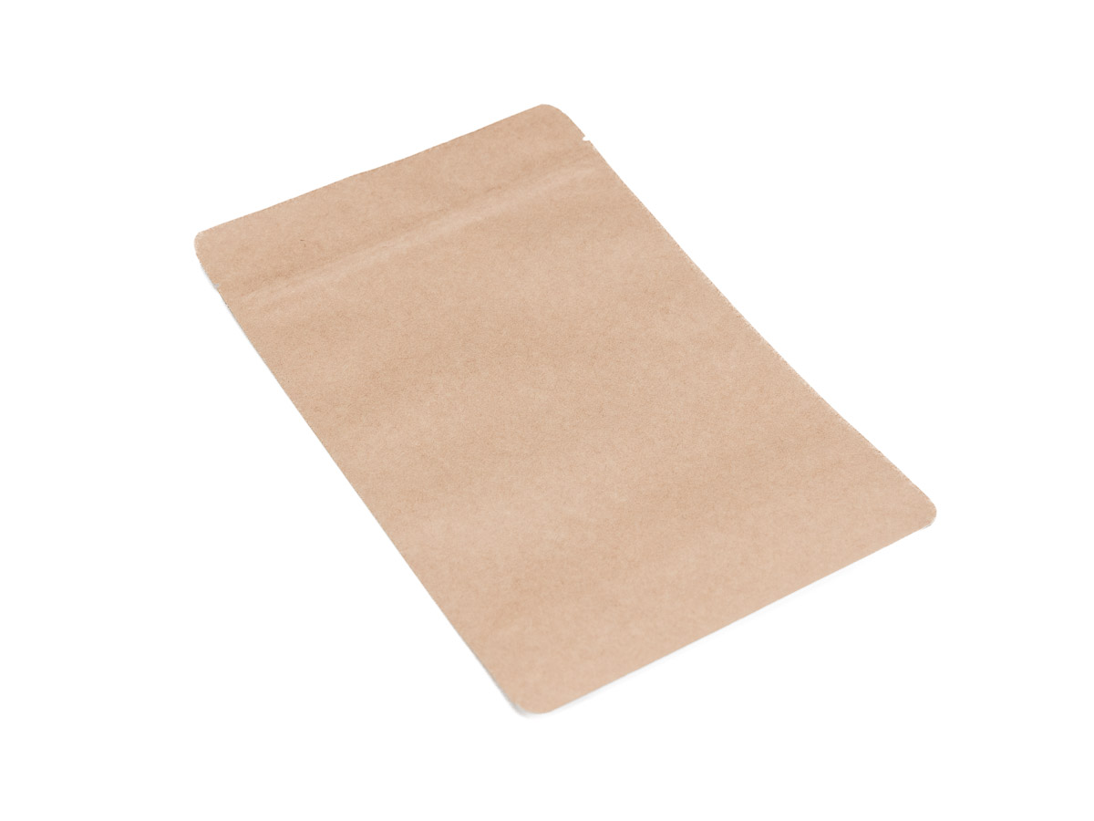 100 ks - Doypack sáček bez okénka 180 x 290 + 90 mm, 1000 ml, KRAFT/AL/CPP