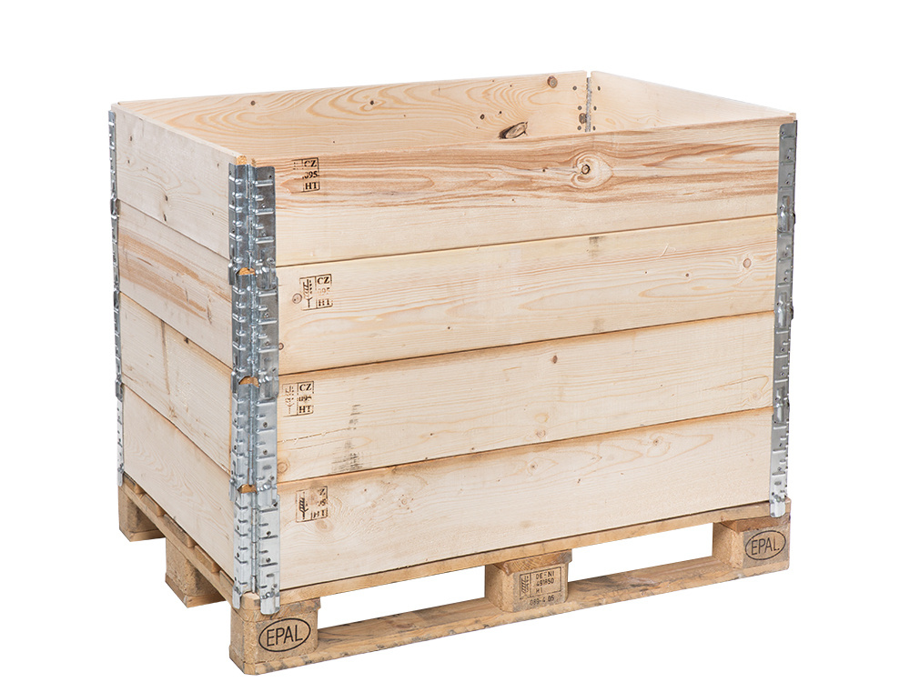 Dřevěná paletová ohrádka 1200x800x200mm