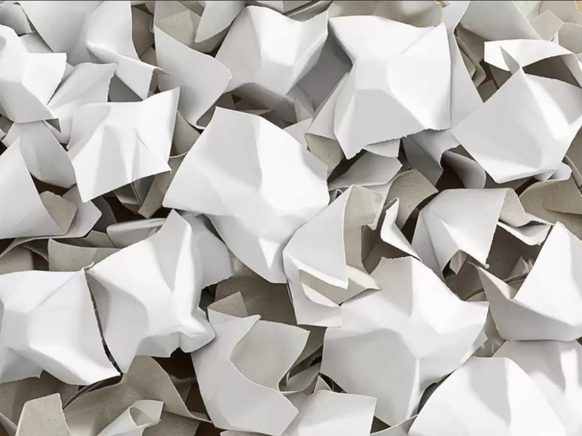 Fixační tělíska papírová, chipsy 400l bílá-bílá