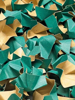 Fixační tělíska papírová, chipsy 400l zelená-hnědá