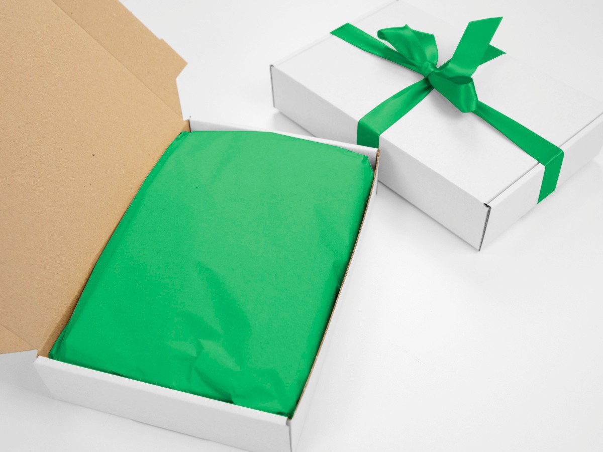 240 ks - Hedvábný papír 500x750 zelený