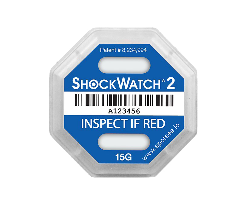 Indikátor nárazu Shockwatch2 - 15 g, modrý