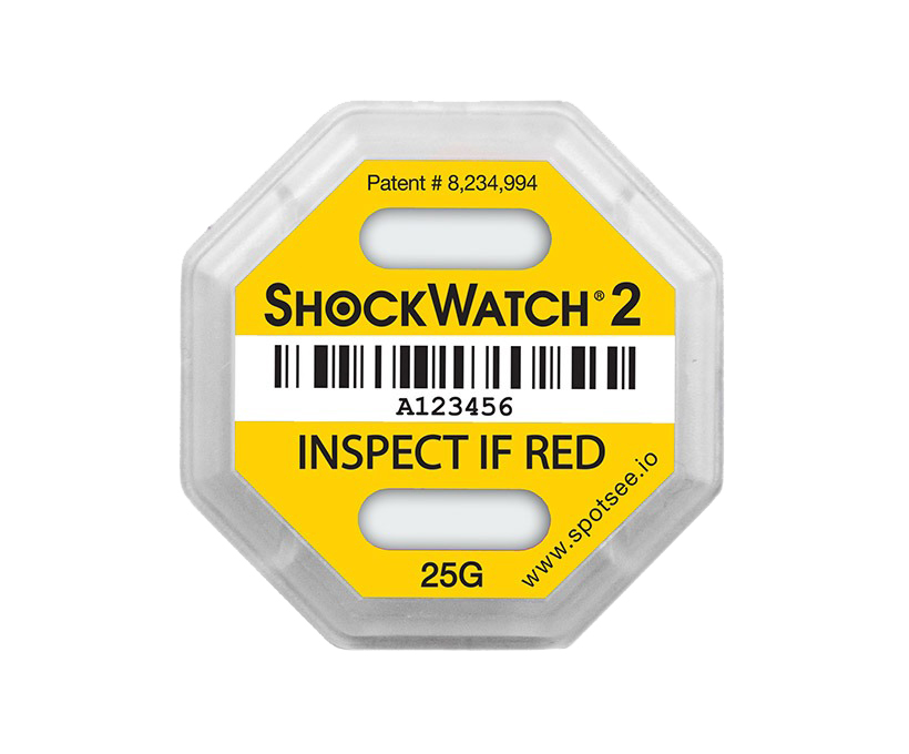 Indikátor nárazu Shockwatch2 - 25 g, žlutý