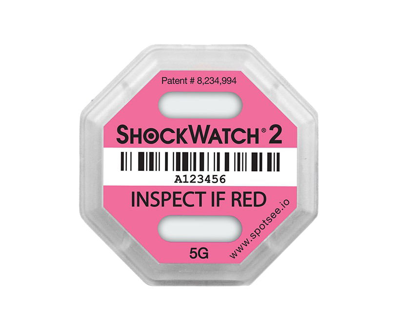 Indikátor nárazu Shockwatch2 - 5 g, růžový