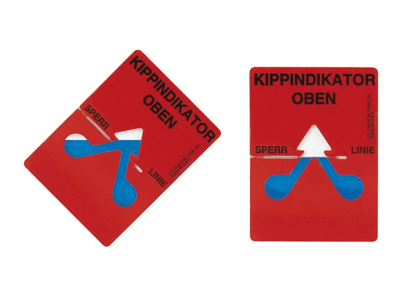 Indikátor překlopení TIP-N-Tell