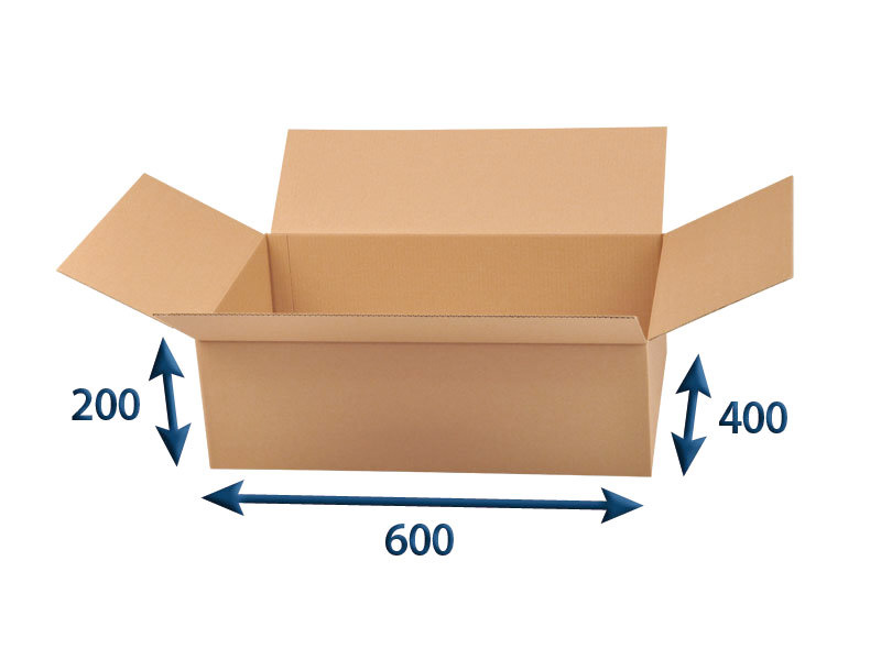 25 ks - Kartonová krabice 600x400x200 3VVL klopová