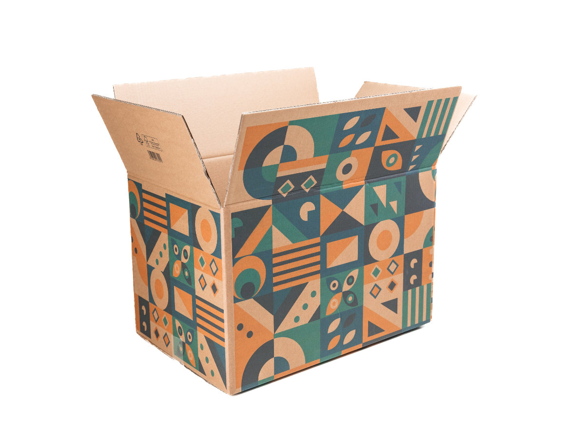 100 ks - Kartonová krabice 600x400x400 5VVL klopová, digitální tisk