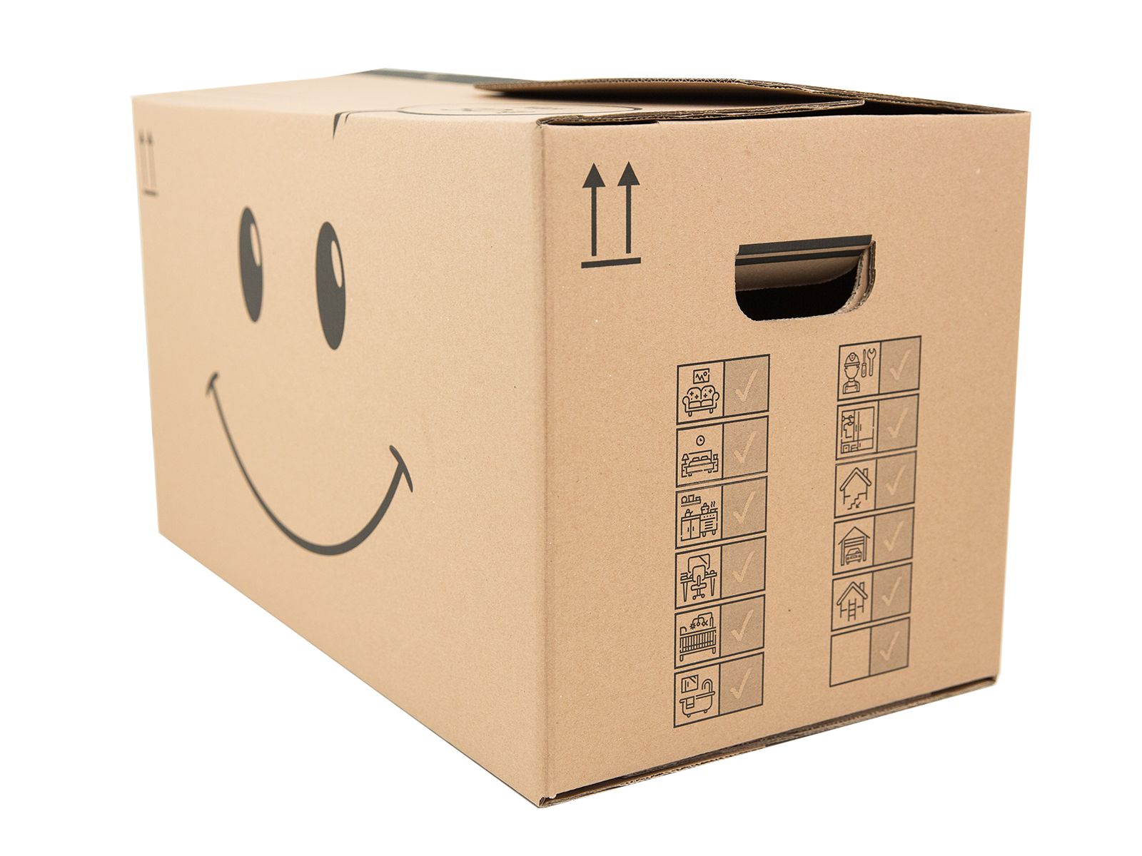 E-shop 5 ks - Krabice na stěhování 492x288x334 5VVL Smajlík