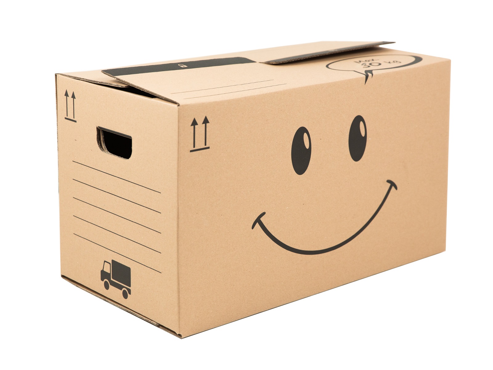 E-shop 5 ks - Krabice na stěhování 525x330x360 3VVL Smajlík