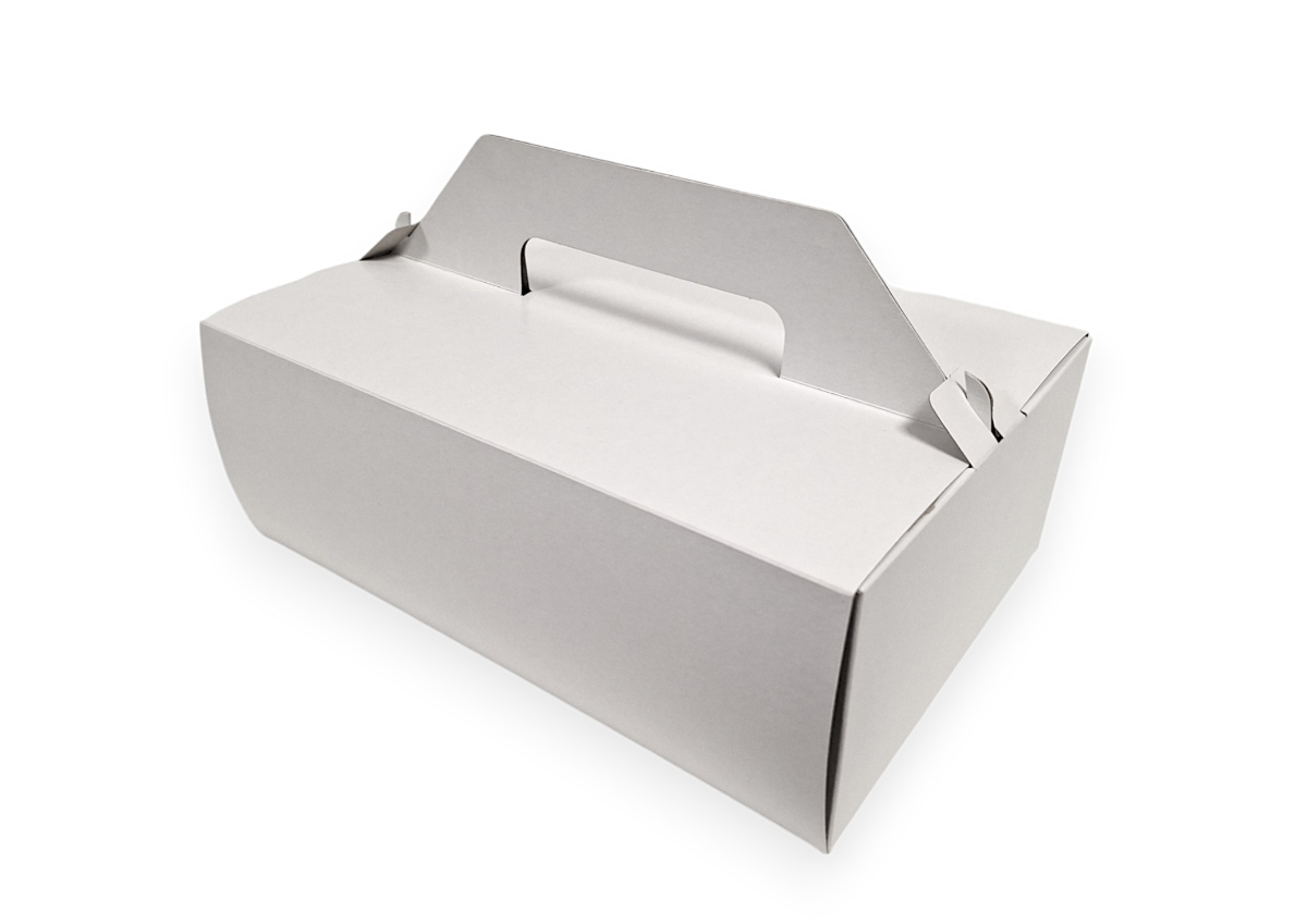 50 ks - Krabice na zákusky bílá 270x180x100mm