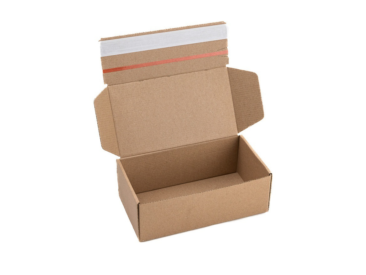 20 ks - Krabice poštovní hnědá 204x114x76 s lepicí a odtrhávací páskou