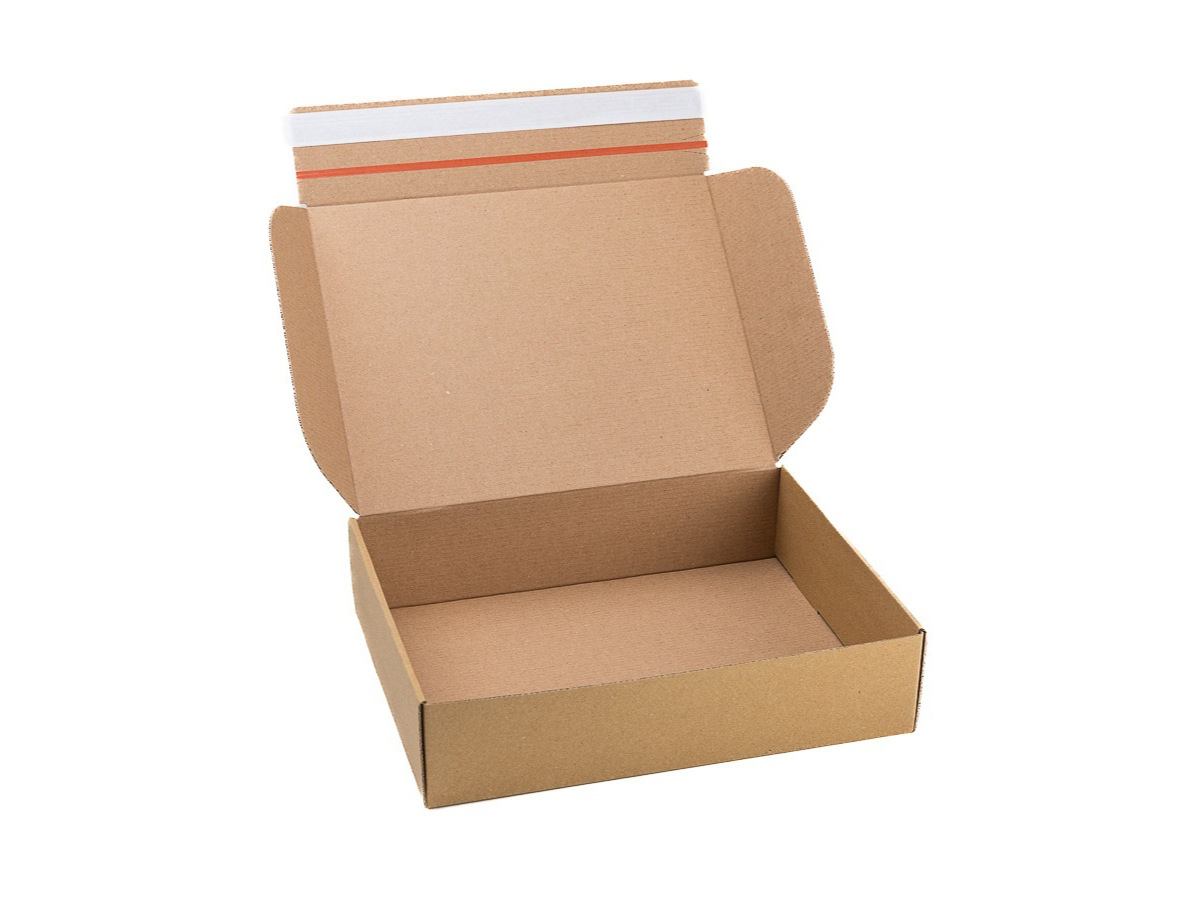 20 ks - Krabice poštovní hnědá 364x294x76 s lepicí a odtrhávací páskou