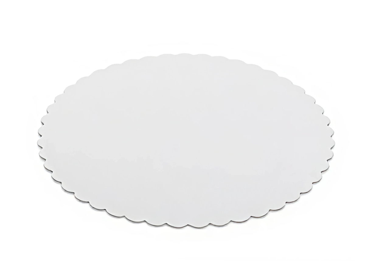 100 ks - Lepenková podložka pod dort bílá O22cm