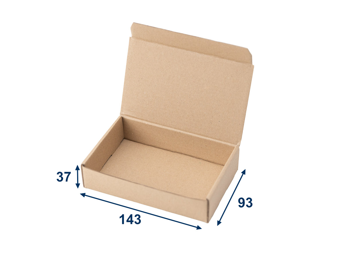 50 ks - Minikrabice/krabička 137x90x34 3VVL hnědá