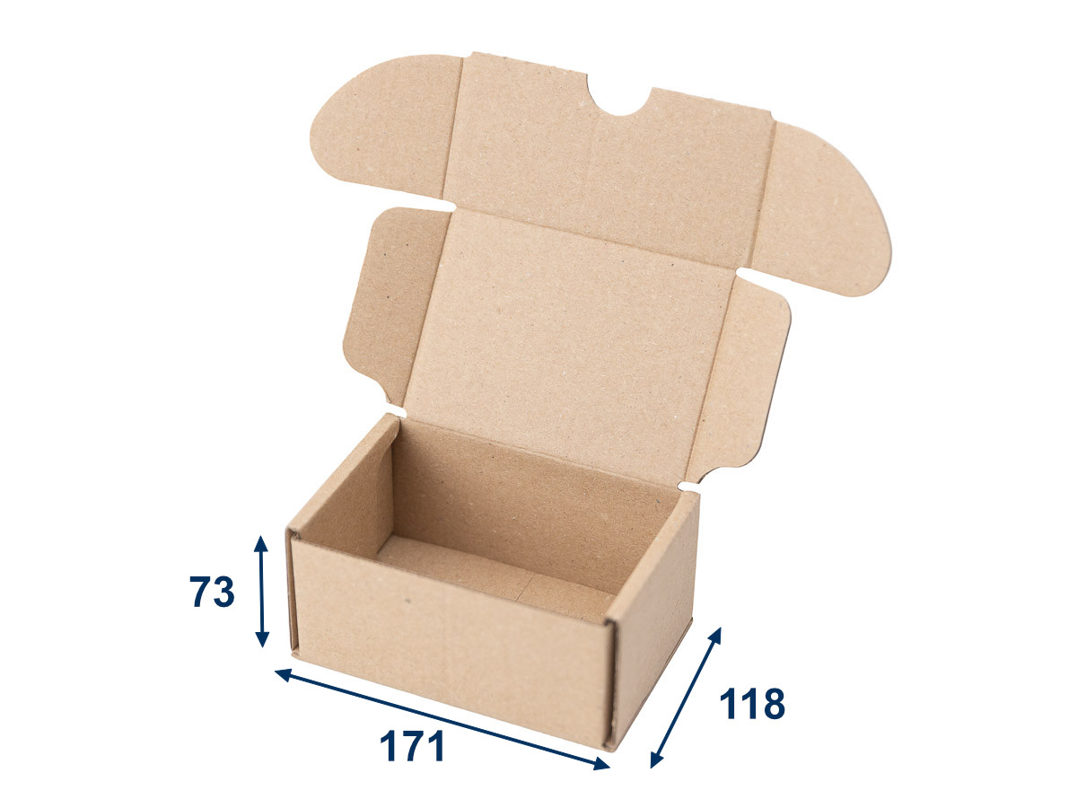 50 ks - Minikrabice/krabička 165x115x70 3VVL hnědá