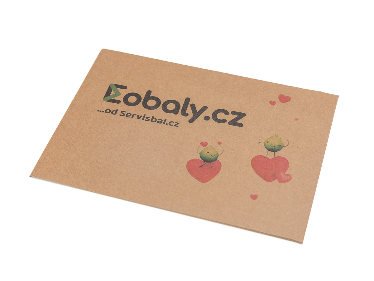 100 ks - Obálka B4 zásilková 360x250x-30, digitální tisk