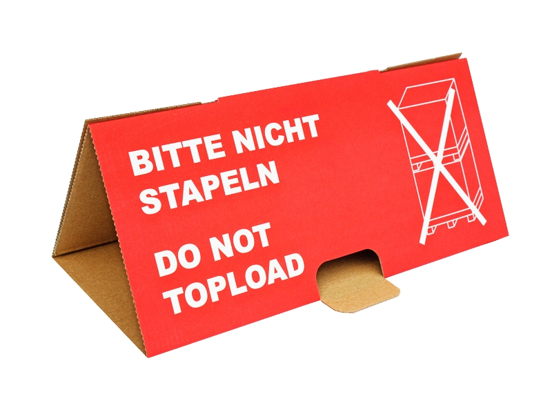 3 ks - Paletizační stříška NESTOHOVAT, červená, 3ks set