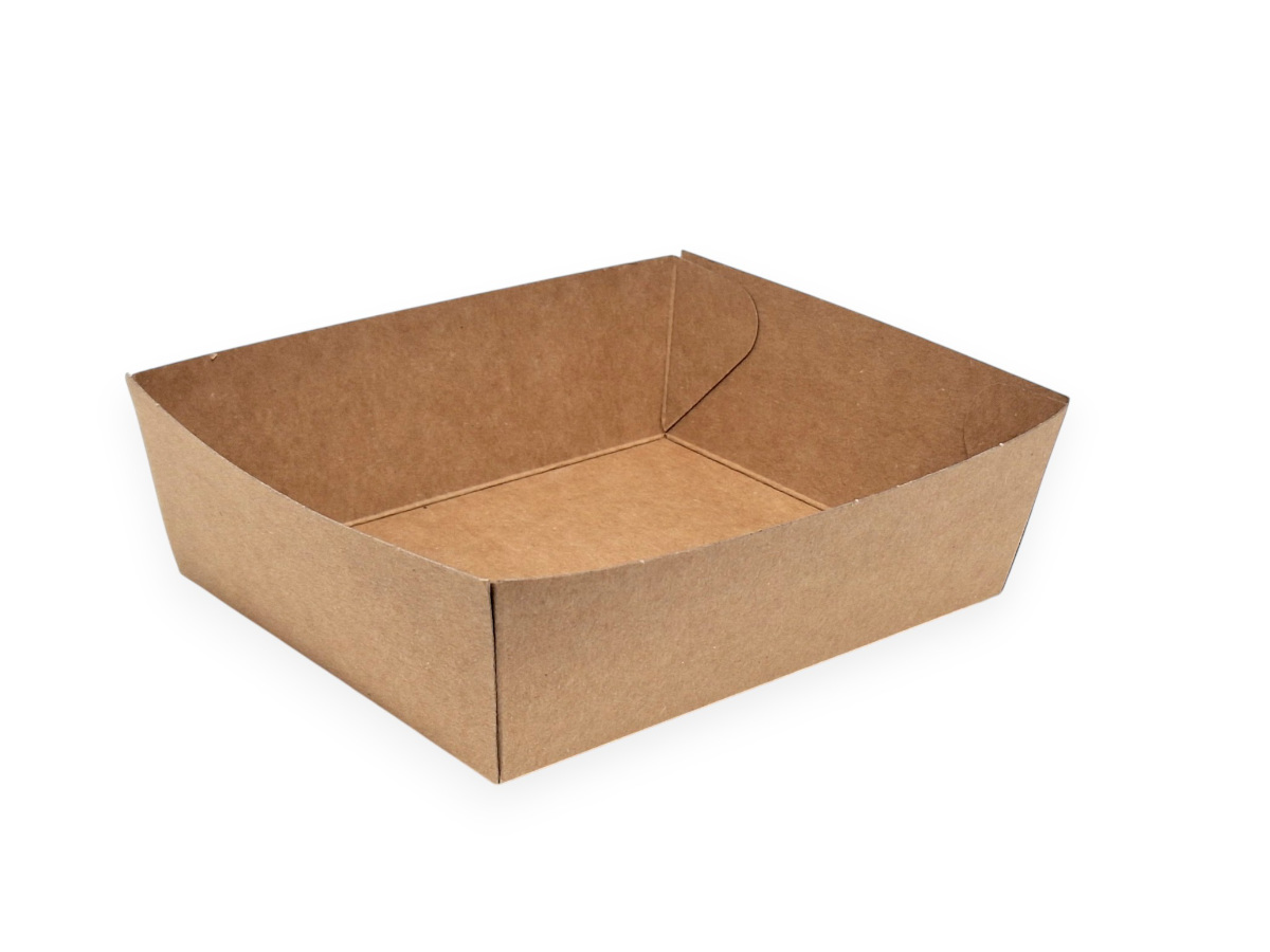 E-shop 500 ks - Papírová miska kraft 135 x 110 x 45 mm 500 ml