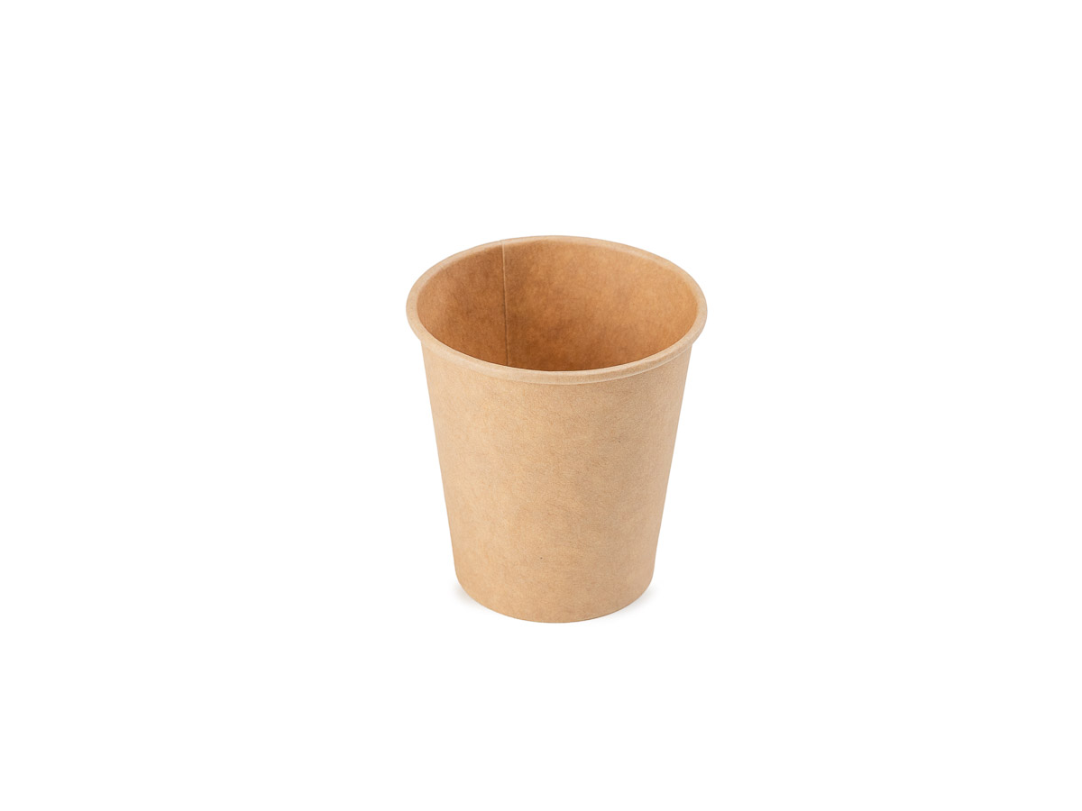 E-shop 1000 ks - Papírový kelímek hnědý 110 ml, průměr 62 mm (0,08L/4oz)