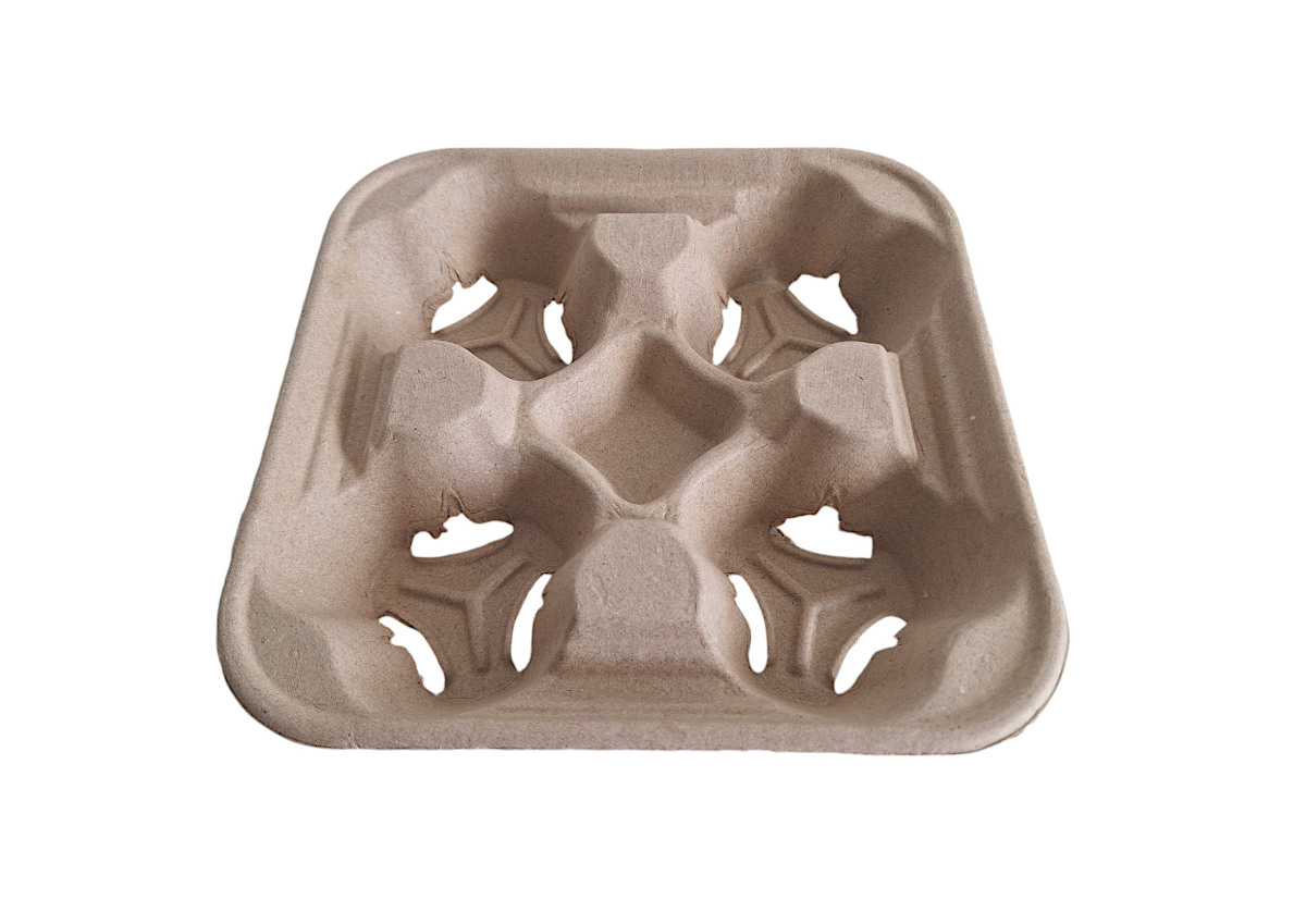 E-shop 50 ks - Podnos na 4 kelímky 220x220 mm