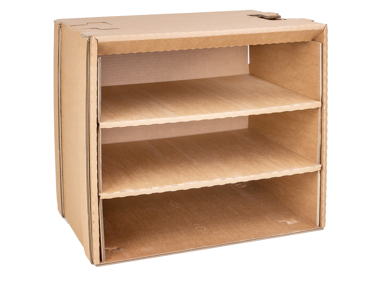 E-shop 4 ks - Police pro regálový box - 3 patra
