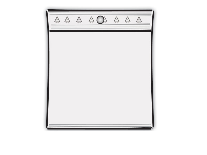 100 ks - Sáček rychlouzavírací PE 160x220/0,05 s dírkou pro zavěšení