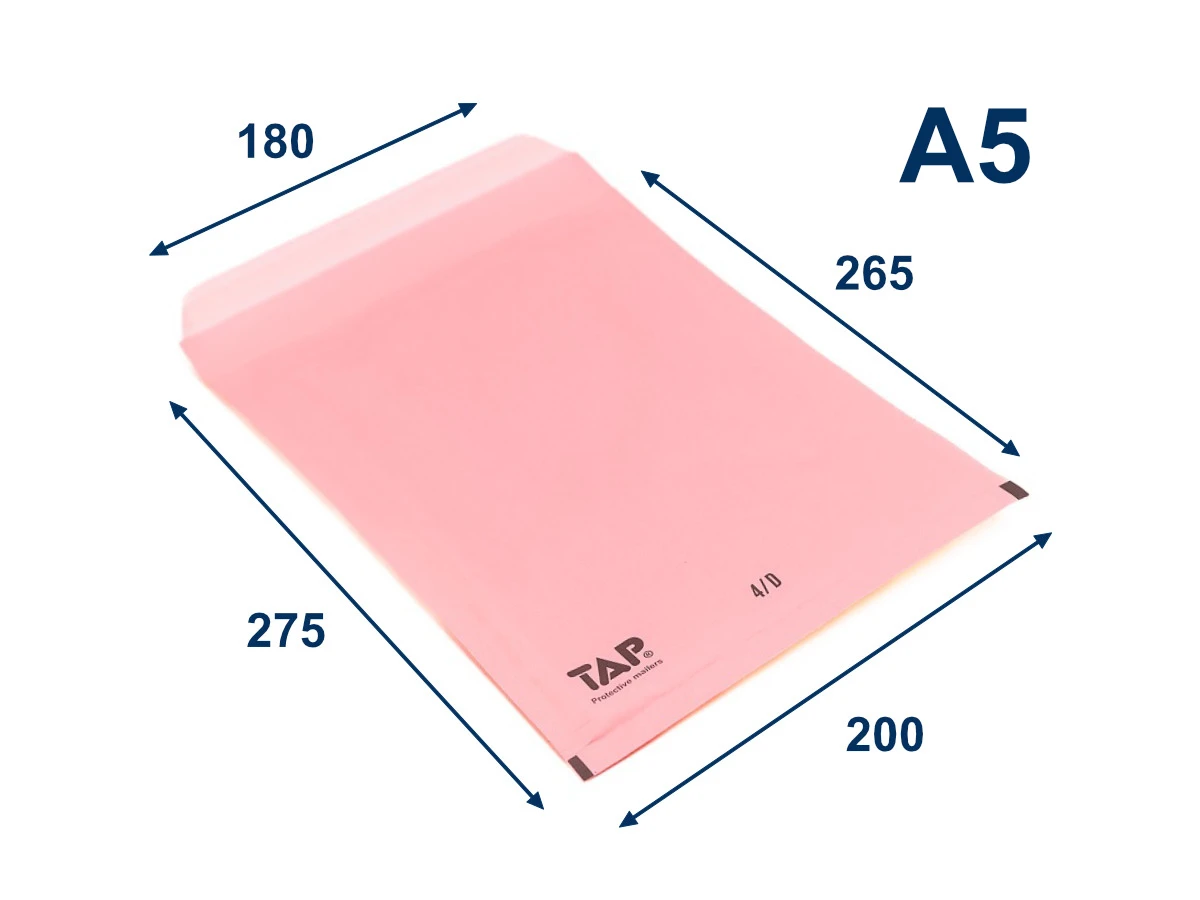 Bublinková obálka D, růžová - 001