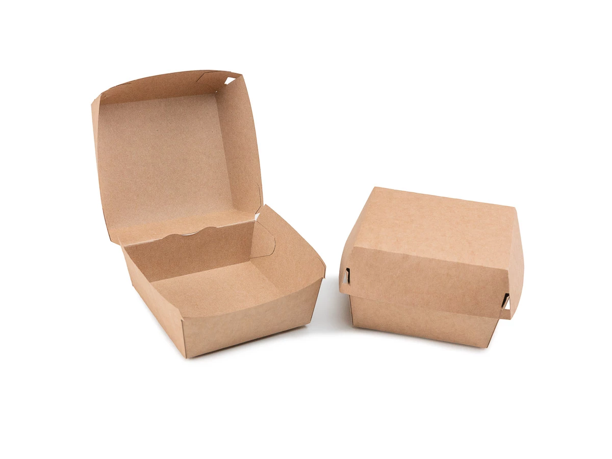 Burger box papírový, 115x115x78 mm - 002