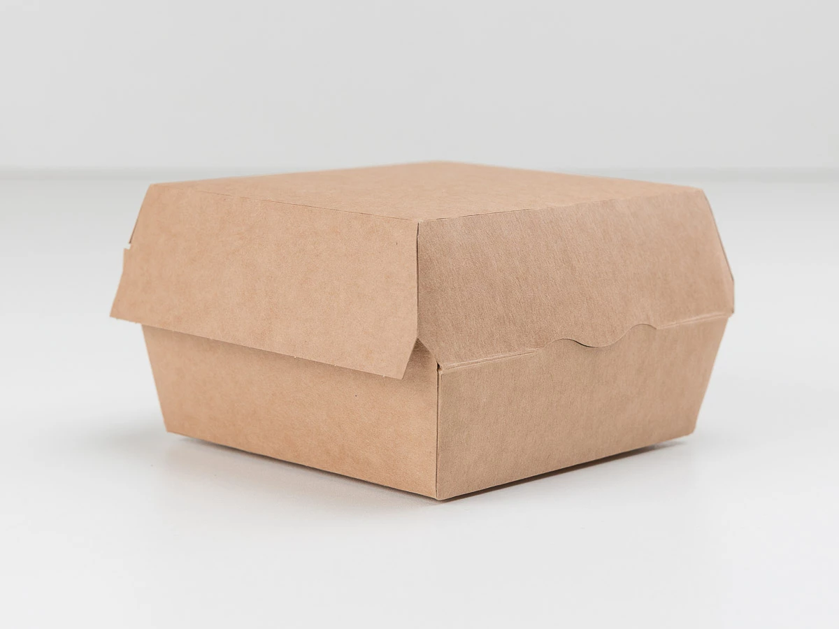 Burger box papírový, 115x115x78 mm - 004