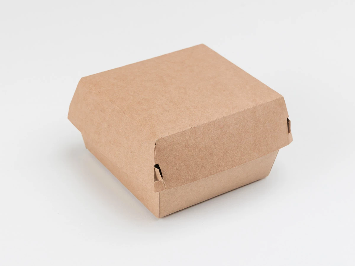 Burger box papírový, 115x115x78 mm - 003