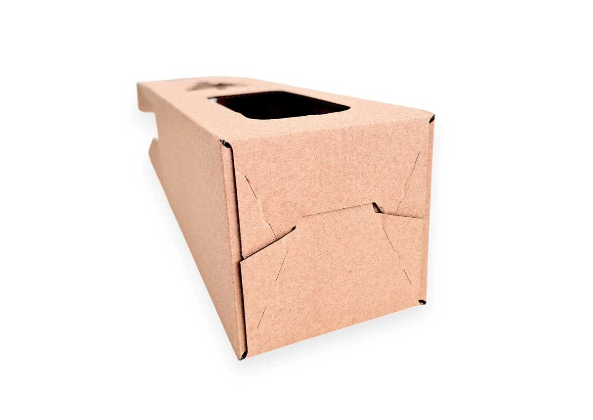 Dárková odnoska na víno 85x85x336 s motivem vánočního stromku - 004