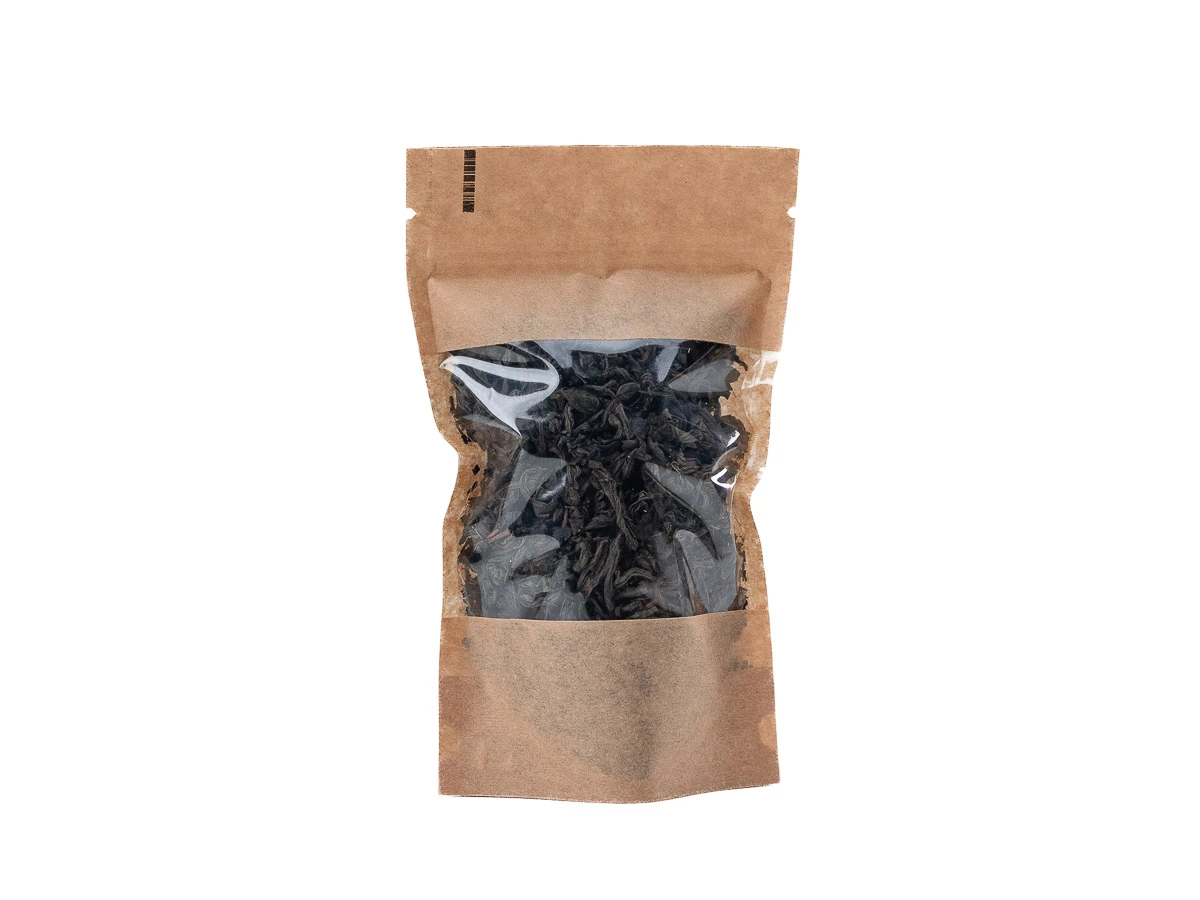 Doypack sáček s velkým okénkem premium 110 x 185 + 65 mm, 250 ml, KRAFT/PET/PE - 002