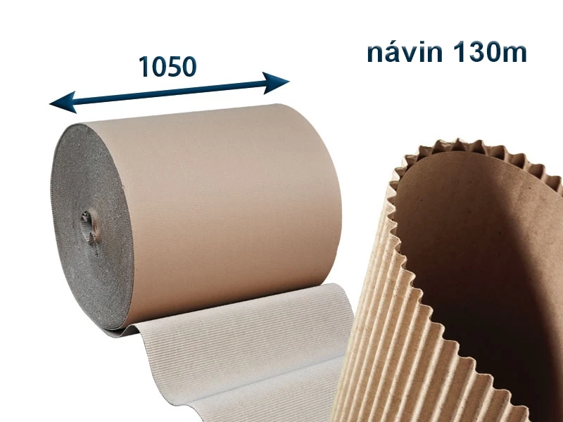 Dvouvrstvá lepenka v roli šíře 1050 mm "B" - 001