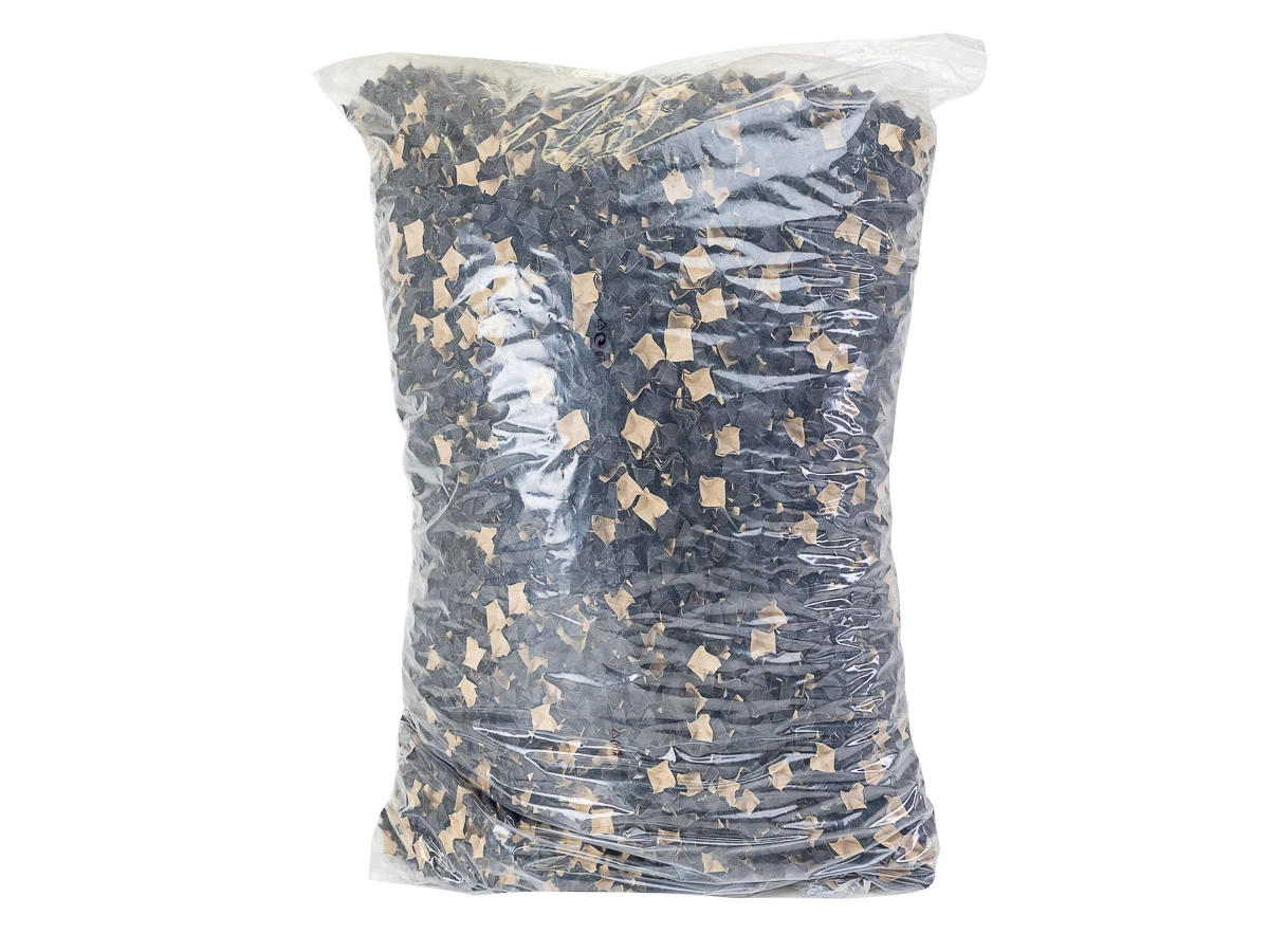 Fixační tělíska papírová, chipsy 400l černá-hnědá - 002