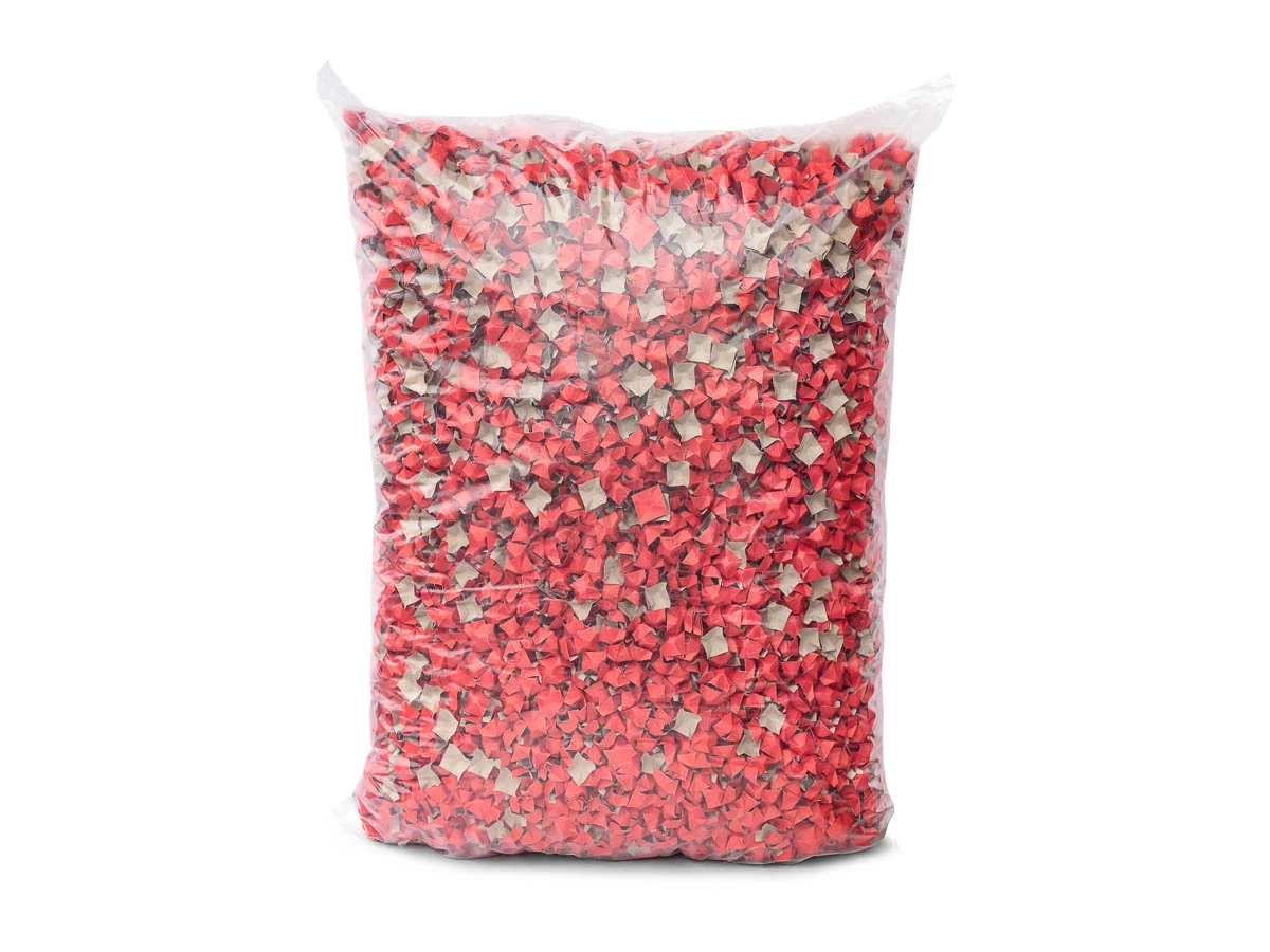 Fixační tělíska papírová, chipsy 400l červená-hnědá - 002