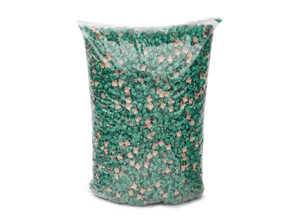 Fixační tělíska papírová, chipsy 400l zelená-hnědá - 002