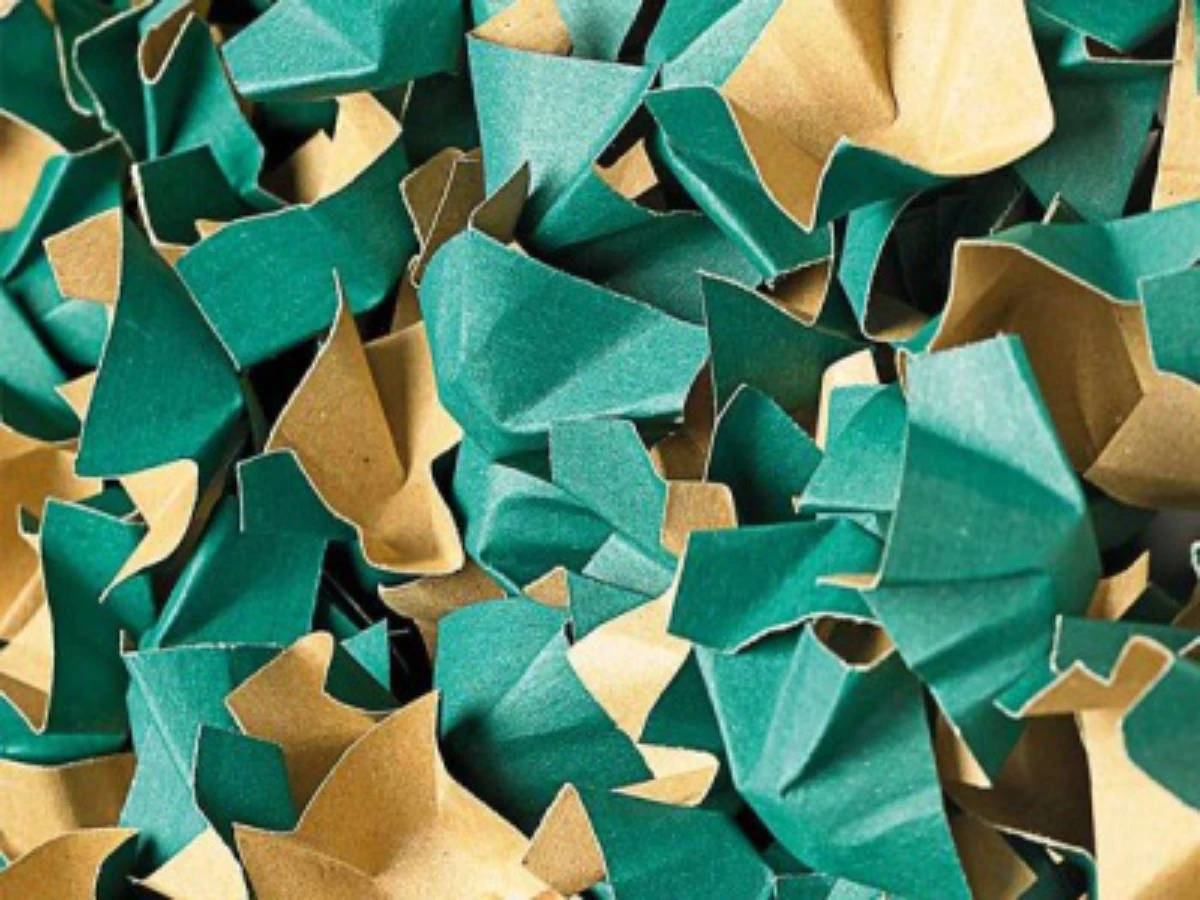 Fixační tělíska papírová, chipsy 400l zelená-hnědá - 001